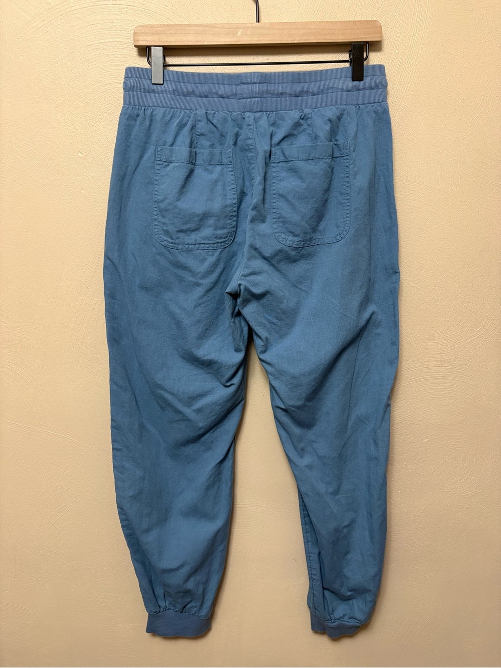 Pact Organic Cotton Linen Blend Joggers Blue Size Medium - Picture 7 of 12